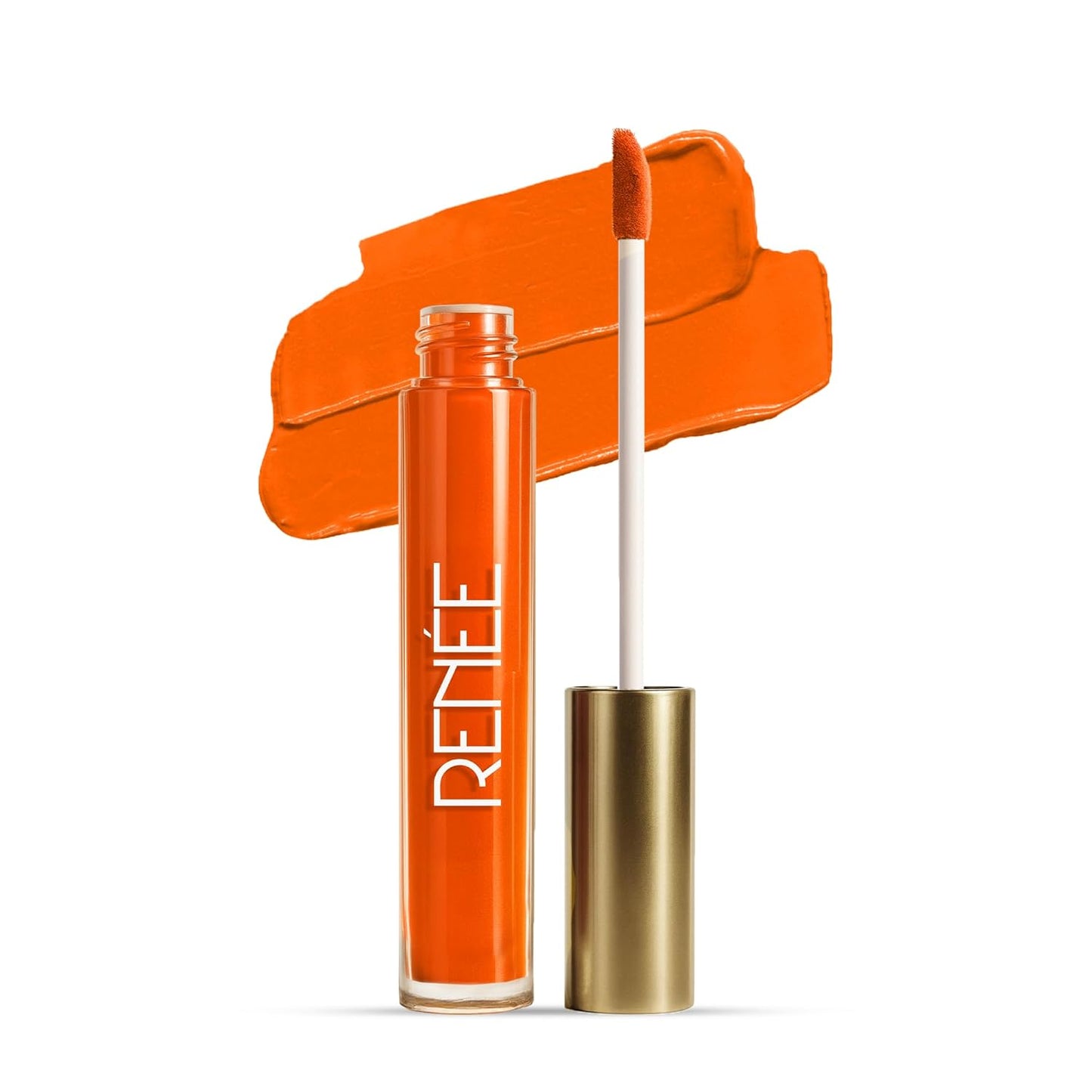 RENEE Sindoor - Orange | Highly Pigmented | Matte Finish | Sponge-Tip Applicator | Water-Resistant | Smudge-Proof | Lightweight & Long-Lasting | Travel Friendly | 4.5ml