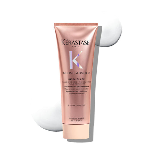 KÃ©rastase Gloss Absolu Anti-Frizz Foaming Conditioner For Bouncy, Glossy Hair | Fine To Medium Hair | 4-Days Anti-Frizz | With Hyaluronic & Glycolic Acid, Wild Rose-In-Oil | 250ml