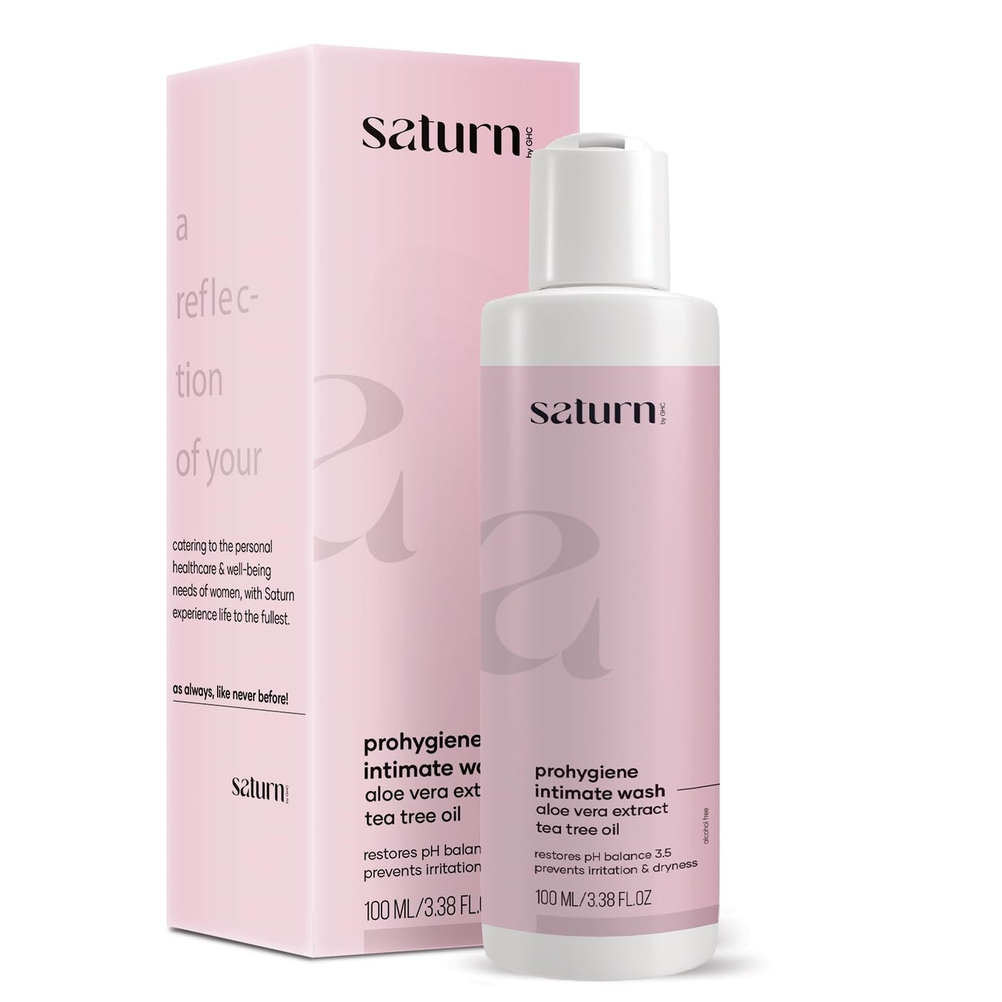 Saturn by GHC ProHygiene Intimate Wash | With Aloe Vera Extract & Tea Tree Oil, 100ml
