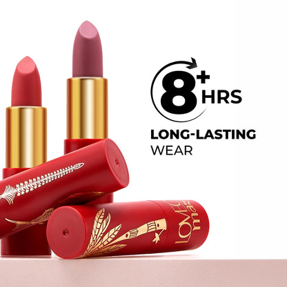 LoveChild Masaba 90s Drip Hey Sugar (Brown Sugar) Luxe-Matte Lipstick with Intense One-Swipe Color Payoff in High-Pigment HD CrÃ¨me Matte Formula, 4gm
