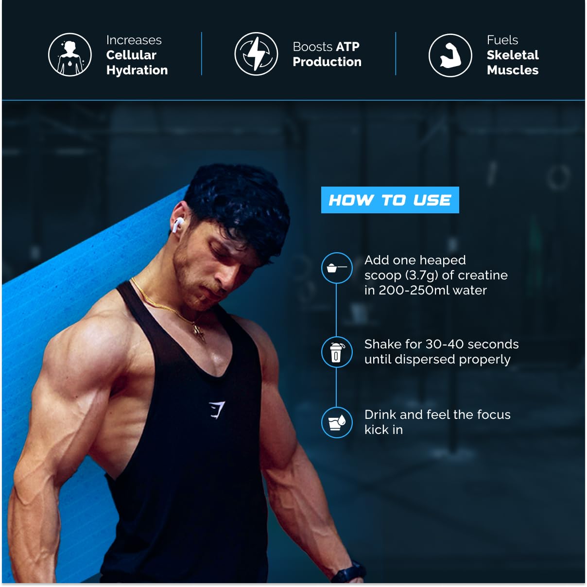Wellcore - Pure Micronised Creatine Monohydrate | Fruit Fusion (122g, 33 Servings), Rapid Absorption, Enhanced Muscle Strength & Power, Fast Recovery, Increased Muscle Mass