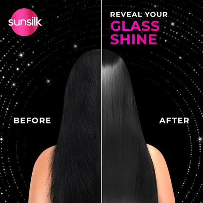 Sunsilk Stunning Black Shine Shampoo 1 L|| With Amla + Oil & Pearl Protein|| Gives Shiny|| Moisturised and Fuller Hair - Paraben Free