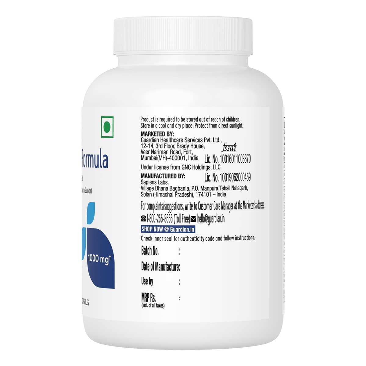GNC Immune Formula | 60 Veg Capsules | Strengthens Immune System | Reduces Common Cold Risks | Protects Against Infections | Vitamin C, Zinc, Amla & Vitamin B6 | For Men & Women