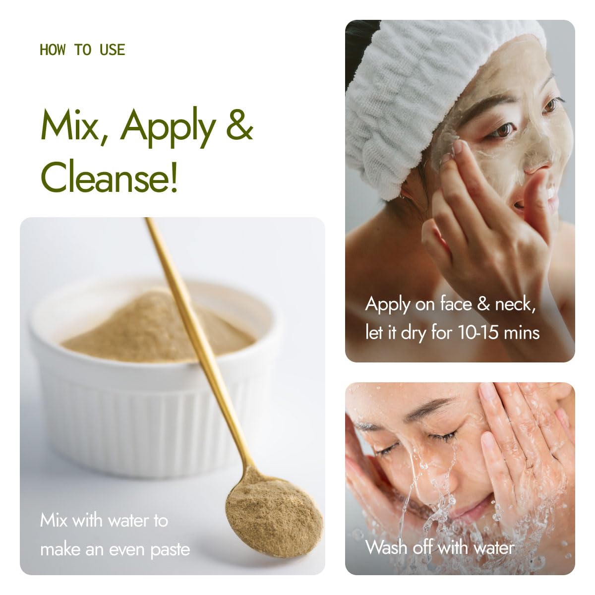 Kapiva Multani Mitti with Kesar for Face | Natural Fullerâ€™s Earth | Face Pack for Glowing Skin| Enhanced with Saffron