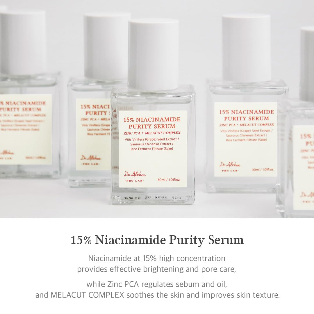 Dr.Althea 15% Niacinamide Purity Serum | Brightening & Pore-Minimizing Face Serum | Vegan Korean Skincare | 30ml
