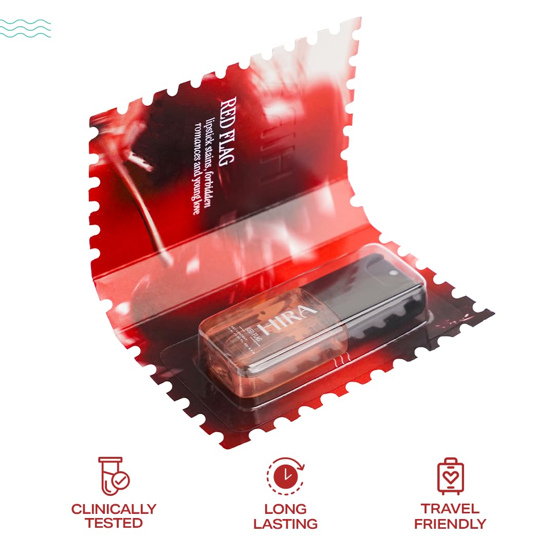 HIRA Red Flag Perfume for Women 10 ml | Bold Floral, Tuberose & Patchouli Eau De Parfum for Date Nights | 8 Hours Long Lasting Perfume for Woman |Skin Friendly Perfumes | Gifts for Woman, Mom