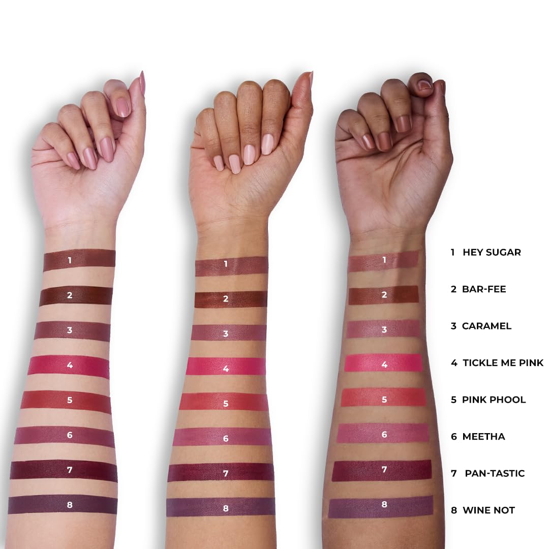 LoveChild Masaba 90s Drip Pantastic (Wine Red) Luxe-Matte Lipstick with Intense One-Swipe Color Payoff in High-Pigment HD CrÃ¨me Matte Formula, 4gm