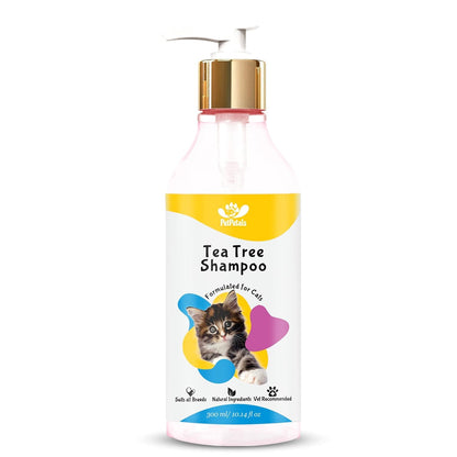 Sulphate Free Cats Shampoo for Sensitive Skin for All Age Groups – 300 ml (Tea Tree Shampoo)