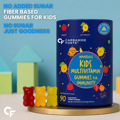 Carbamide Forte Multivitamin For Kids | Multivitamin Gummies For Kids | Multivitamin Gummies For Immunity | Vitamin Gummies For Immunity With No Added Sugar | 90 Gummy Bears