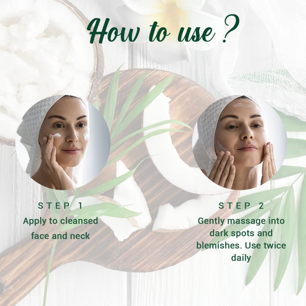 Biotique Coconut Brightening Instant Glow Cream| Lightweight and Non-Greasy | Reduces Dark Spots and Protects Ageing | Nourished and Moisturized Skin |100% Botanical Extracts| All Skin Types | 50gm