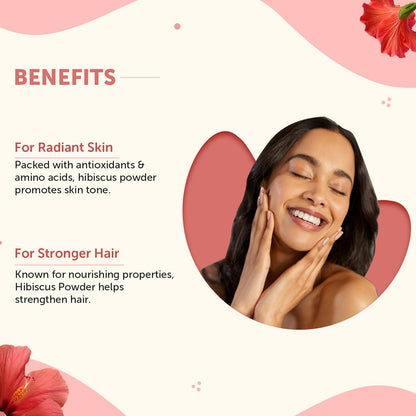 Neuherbs Organic Hibiscus Powder For Women & Men (100 gm, Pack of 1) | Ayurvedic Care To Boost Skin & Hair Health | 100% Natural & Vegan Friendly | Rich in Antioxident & Vitamin C | No Additives