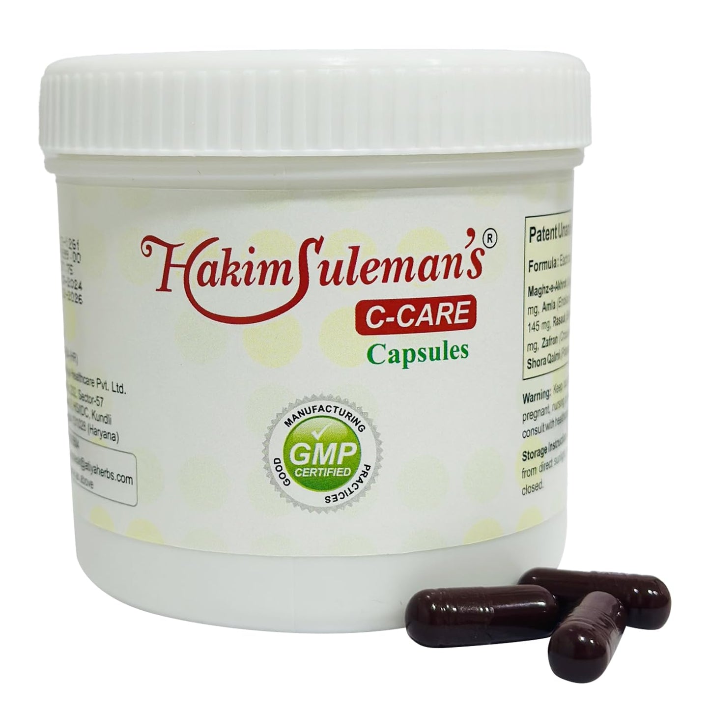 Hakim Suleman's C Care Capsule â€“ Herbal Immunity & Wellness Support, Energy & Vitality Booster
