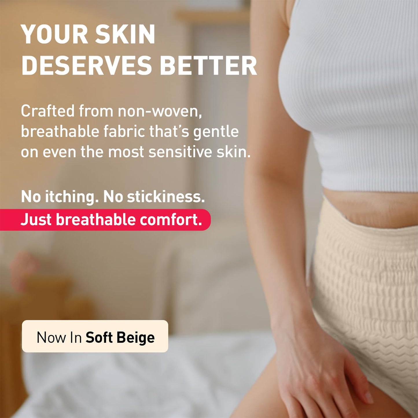 Sirona Disposable Period Panty for Girls | XL-XXL (44-52 Inch) | Pack of 10 | 360Â° Coverage for Stress Free Periods | Leakage Protection for Heavy Flow | Rash Free | Super Absorbent with Comfortable Fit
