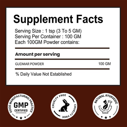 Gudmar Powder (100 g) - Herbal Powder | Pack of 1