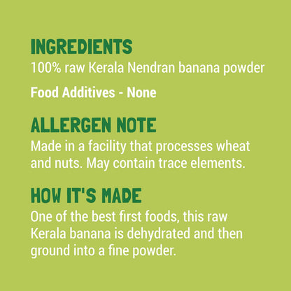 Slurrp Farm Nendran No Added Sugar Raw Banana Powder from Kerala | No Salt, No Milk and No Preservatives | Easy to Digest Cereal, 250 g