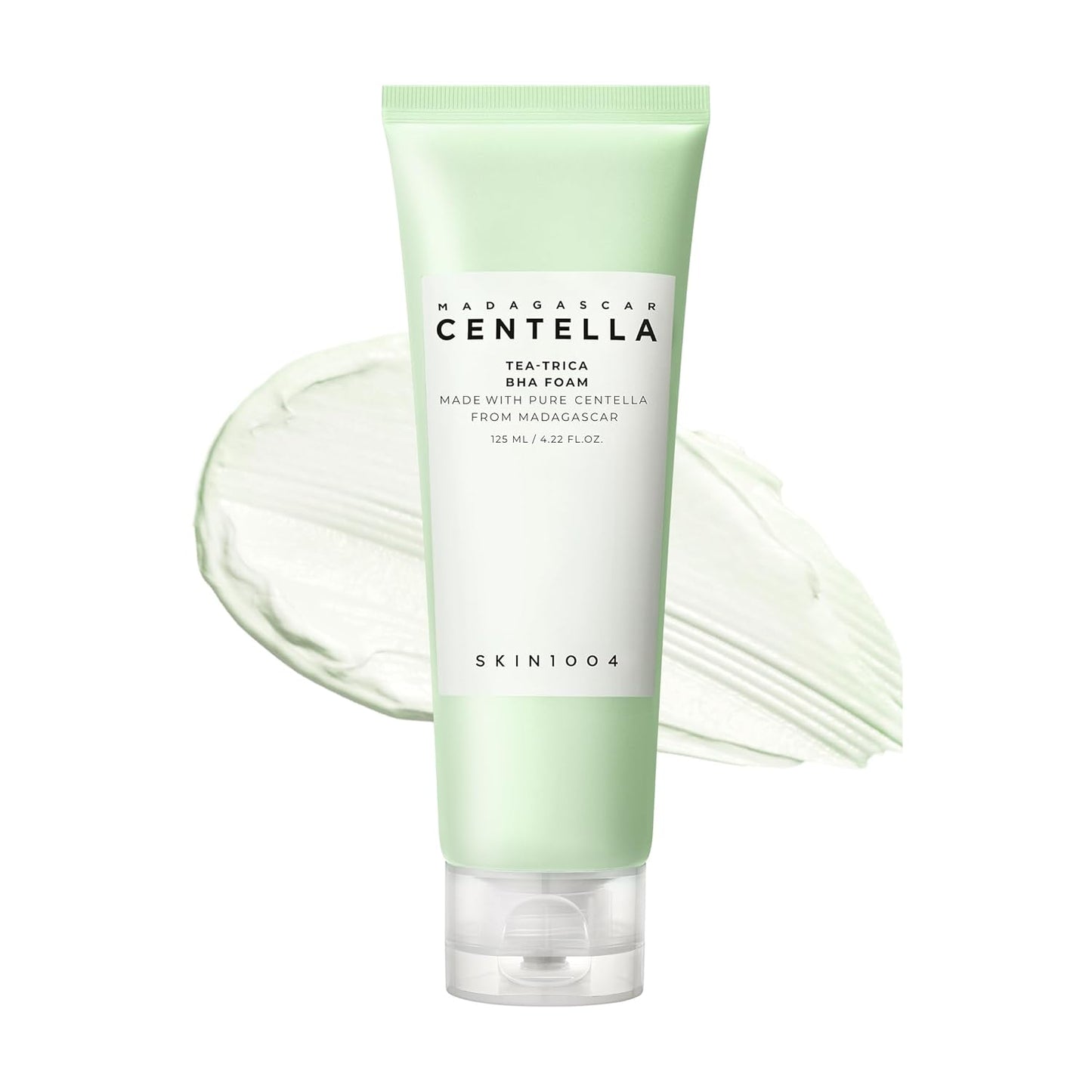 SKIN1004 Madagascar Centella Teaâ€‘Trica BHA Foam Cleanser | Gentle Exfoliating Face Wash, 125â€¯ml