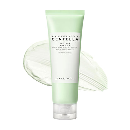 SKIN1004 Madagascar Centella Teaâ€‘Trica BHA Foam Cleanser | Gentle Exfoliating Face Wash, 125â€¯ml