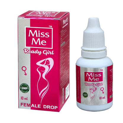 READYGIRL Miss Me Ayurvedic Drop for Female (10ml) | With Shatavari | Colourless & Flavourless Herbal Supplement | Can Be Mixed with Juice, Water, or Milk | 4–5 Drops Twice Daily