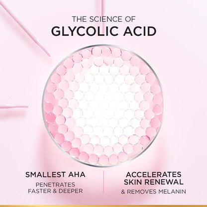 L'Oreal Paris Glycolic Bright Glowing Night Cream, Overnight Brightening Cream, Glycolic Acid in Gel-Like Cream Texture, that Visbily Minimizes Spots & Reveals Glowing skin