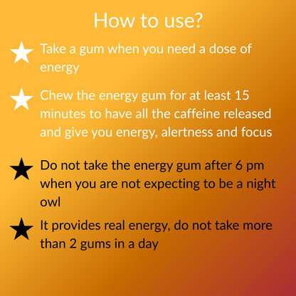 livNow Viva | Sugar Free Caffeine Chewing Gum | All Day Energy and Attention Boasting | Coffee Flavour | Mini-Bottle