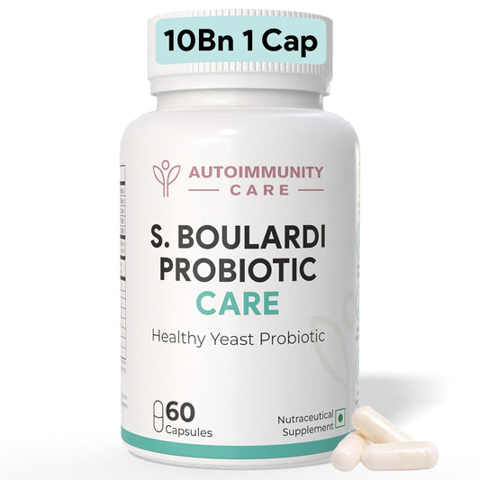 S. Boulardii Care â€“ Saccharomyces Boulardii Probiotic Supplement | 10 Billion CFU | Probiotics Supplement for Gut Health, Intestinal Lining & Microbial Balance | 60 caps (60 doses)
