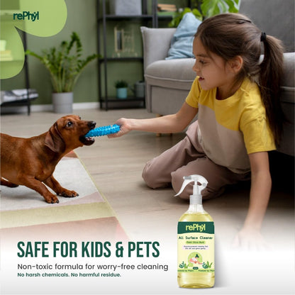 All Purpose Cleaner Spray 500ml | Multi Surface Cleaner | Fresh Citrus | Cleaner for Kitchen, Glass &amp; Home | Removes Dirt, Grease &amp; Germs | Plant-Powered, Non-Toxic, Safe for Kids &amp; Pets