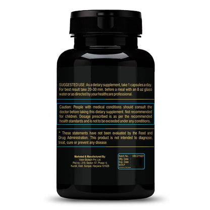 Vokin Biotech Cognitivix -Unique Brain activation Ginkgo Biloba With Ginseng extract 60 Veg capsule