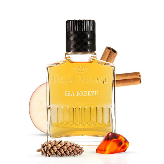 Royal Mirage Sea Breeze Aftershave for Men | Soothing Cinnamon & Fruity Notes | Instant Post-Shave Comfort | Premium Men Aftershave | Long-Lasting Freshness | 100ml