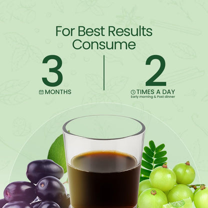 Krishna's Diabic Care Juice - 1L | Clinically Proven Diabetic Care | Blend of 11 Herbs Methi, Amla, Karela, Jamun, Kutki, Guduchi & 5 Other Herbs to Manage Sugar Levels, Clinically Proven