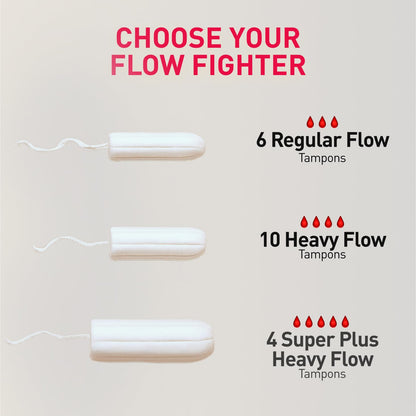 Sirona Period Made Easy Mix Tampons - 20 Piece (Pack of 1) | For Regular, Heavy & Super Heavy Flow | High Absorption Biodegradable Tampons | FDA Approved | 360Â° Leakproof