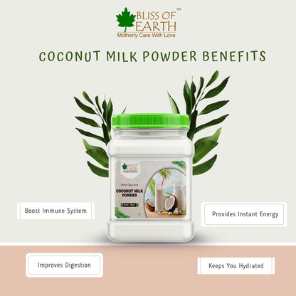 Bliss Of Earth 500 Gram Coconut Milk Powder Natural Spray Dried