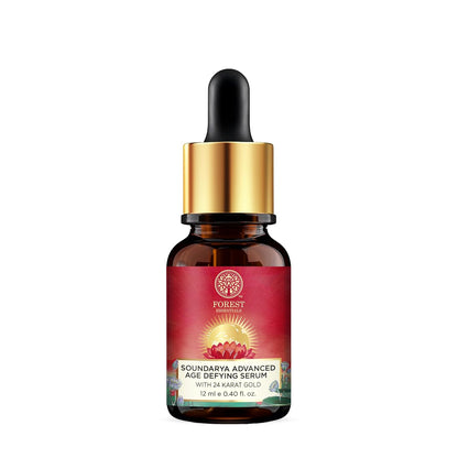 Forest Essentials Soundarya Anti Ageing Serum with 24K Gold | Ayurvedic Face Serum for Clarity, Pigmentation, Firming & Toning the Skin | With Pure Gold & Herbal Extracts