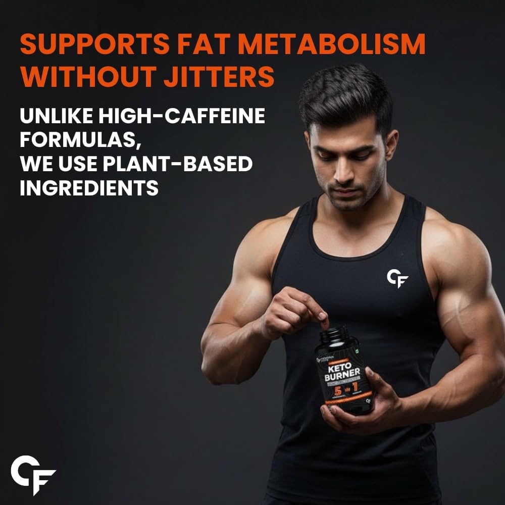 Carbamide Forte Keto Fat Burners for Men | 5-in-1 Fat Burners for Women with 600mg Garcinia Cambogia | Fat Burner Supplement May Support Fat Metabolism & Energy | Weight Loss for Women & Men - 60 Tablets