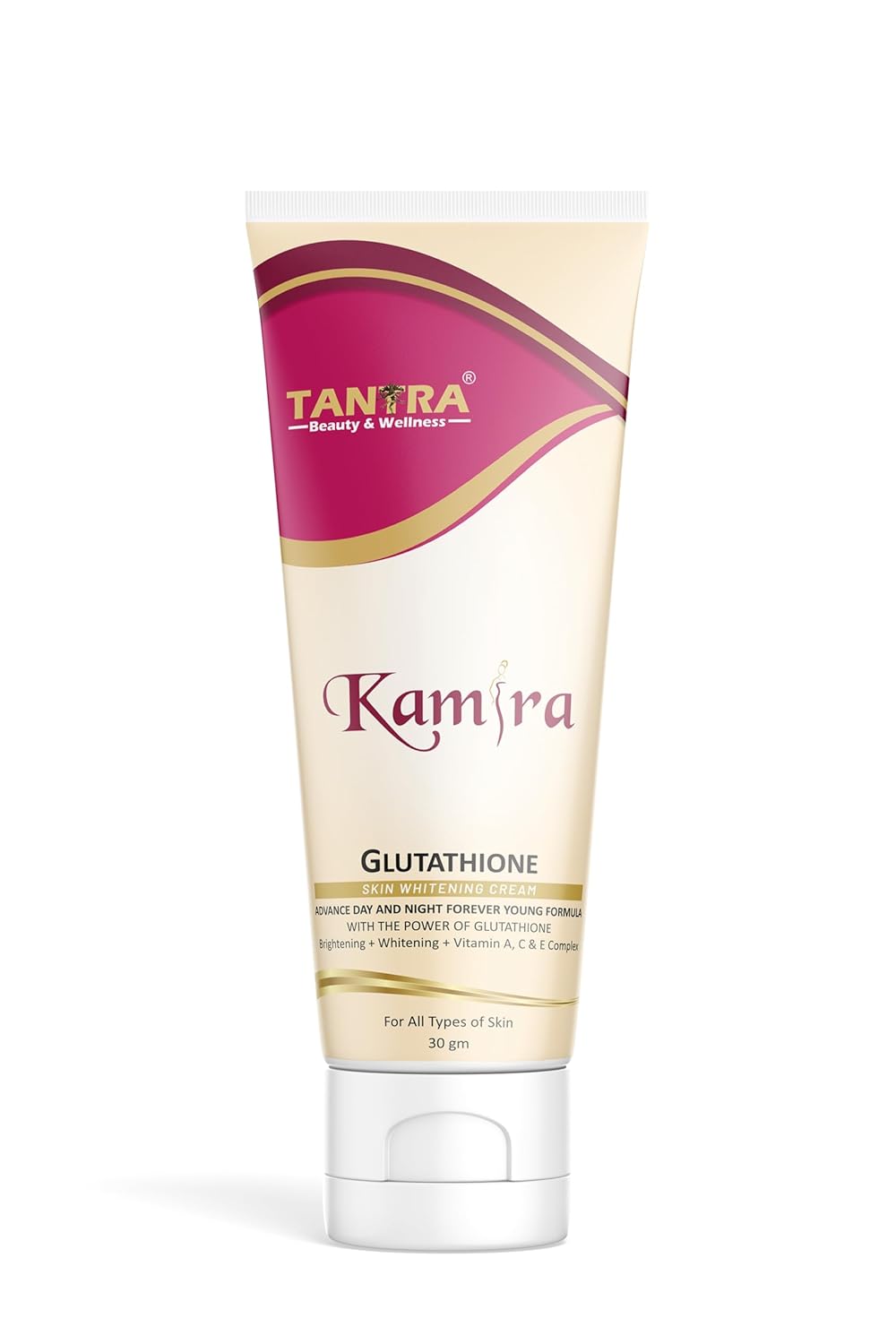 Kamira Skin Brightening Cream 30g â€“ Glutathione, Kojic Acid, Vitamin A, C & E for Even Skin Tone, Dark Spot Reduction & Radiance