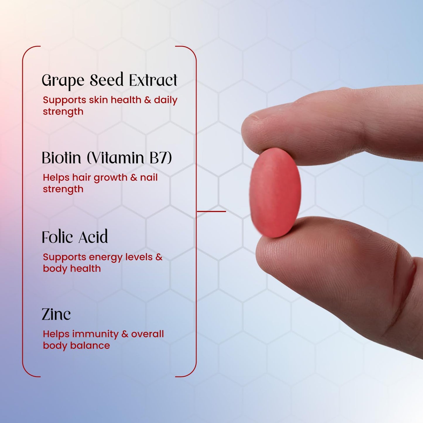 Herbal max Multivitamins Tablets for Men and Women with Zinc, Vitamin C, Vitamin D3, Multiminerals and Ginseng Extract, Enhances Energy, Stamina & Immunity - 60 Tablets