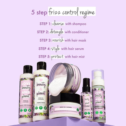 Love Beauty & Planet Argan Oil & Lavender Magic Mask for Smooth Frizz Free Hair|No Sulfates,No Paraben|100ml