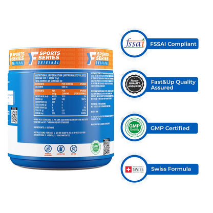 Fast&Up Glutamine (Unflavoured, 2 Month Supply) L-Glutamine For Muscle Building & Performance | Post Workout Recovery & Muscle Growth (300g powder)