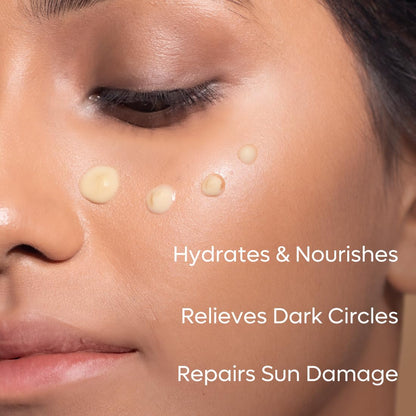 mcaffeine Coffee Under Eye Cream Gel for Dark Circles, Puffiness & Fine Lines | 94% Users Saw Reduced Dark Circles| Winter Eye Care Cream for Hydration | with Built-In Cooling Massage Applicator | Vitamin E for Puffiness - 15 Gm