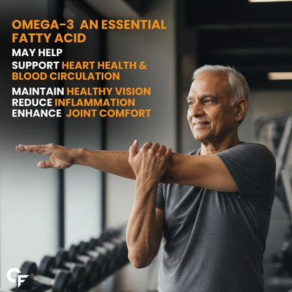 Carbamide Forte Veg Omega 3 2000mg | Plant- Based Omega 3 Supplement with 20% Algal DHA | Supports Heart, Brain & Eye Health - 120 Capsules