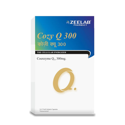 Zeelab Cozy Q300, Coenzyme Q10 300mg. | Cellular Energizer - 15 Softgel Capsules
