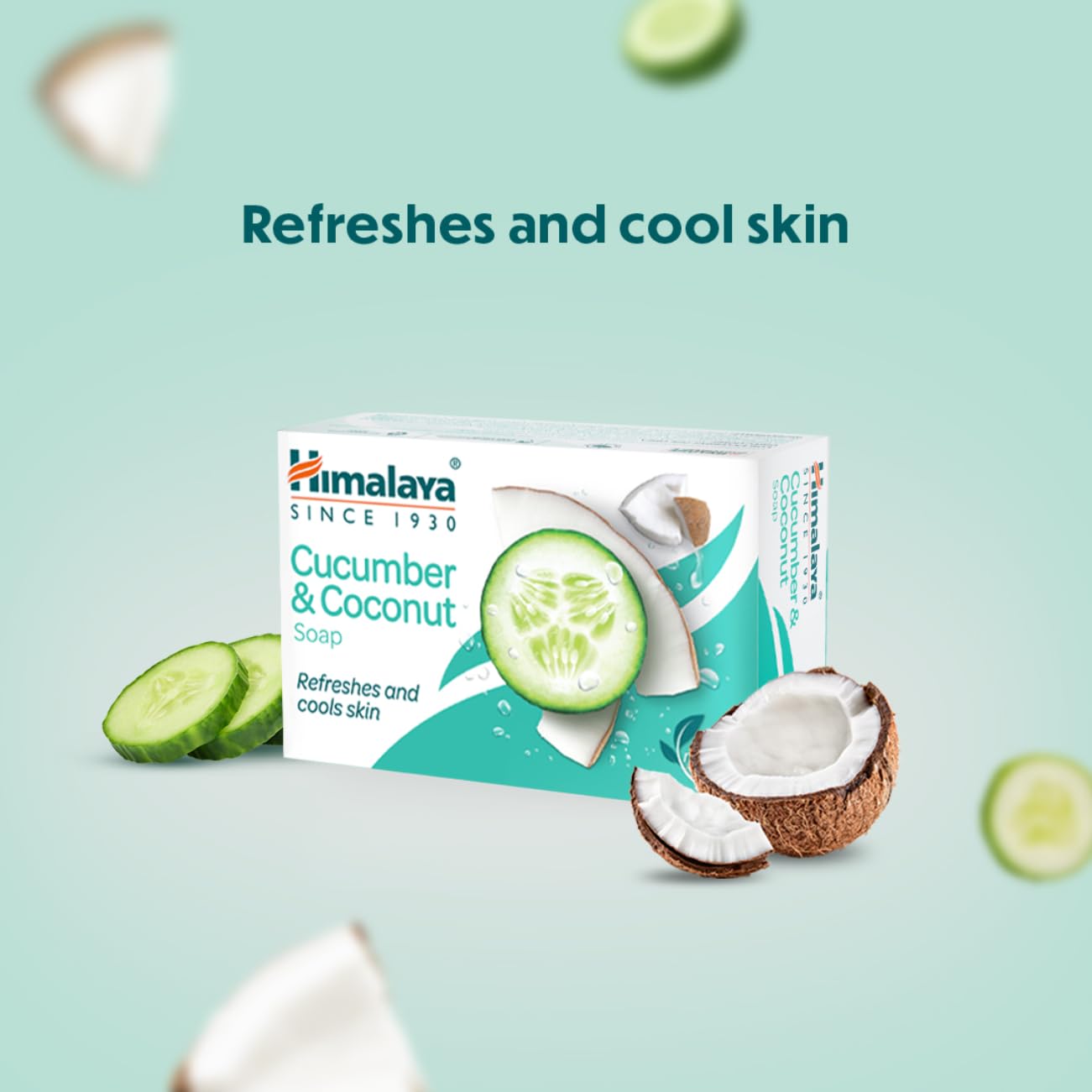 Himalaya Refreshing Cucumber Soap and Coconut Soap, 125g