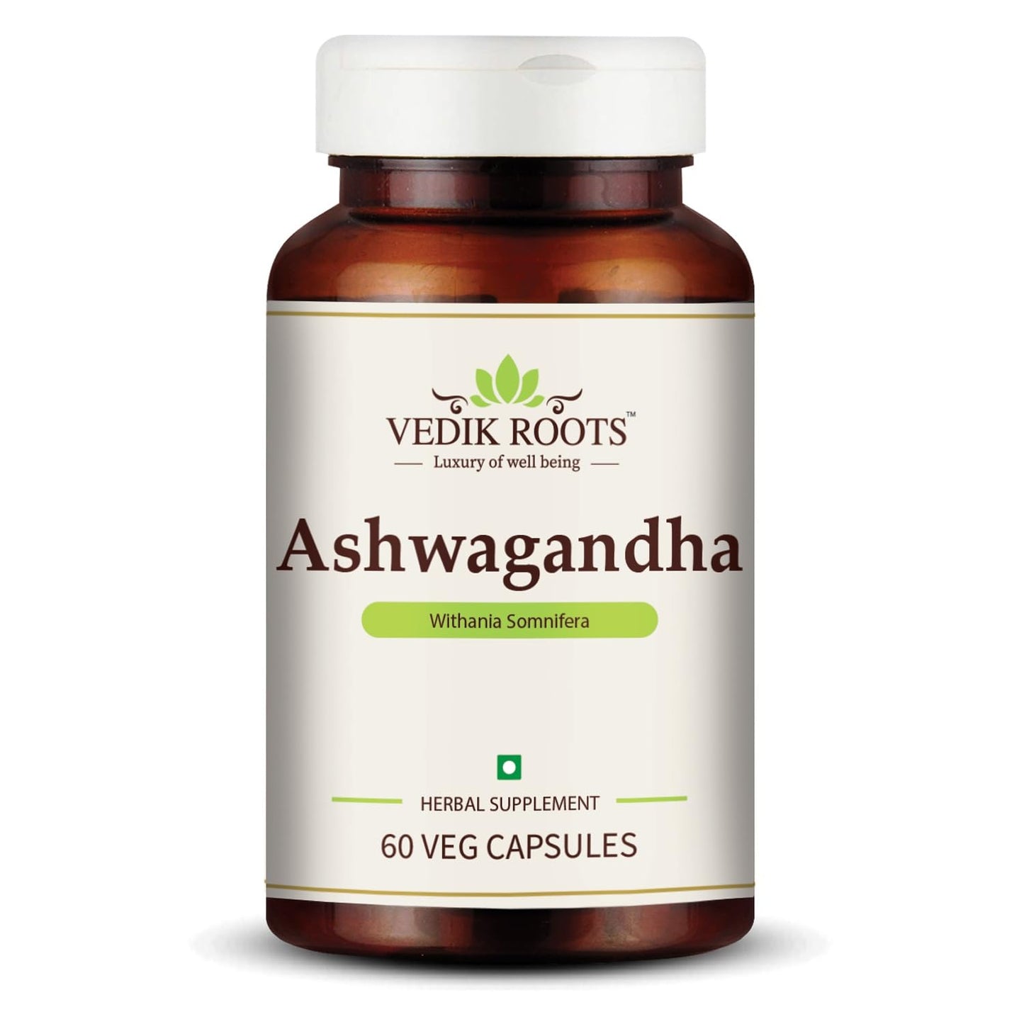 Ashwagandha KSM-66 Capsules-450mg | Lab Tested | Ashvagandha Tablet For Stress, Sleep Management & Anxiety Relief | Rejuvenates Mind & Body | 60 Veg aswagandha Capsules