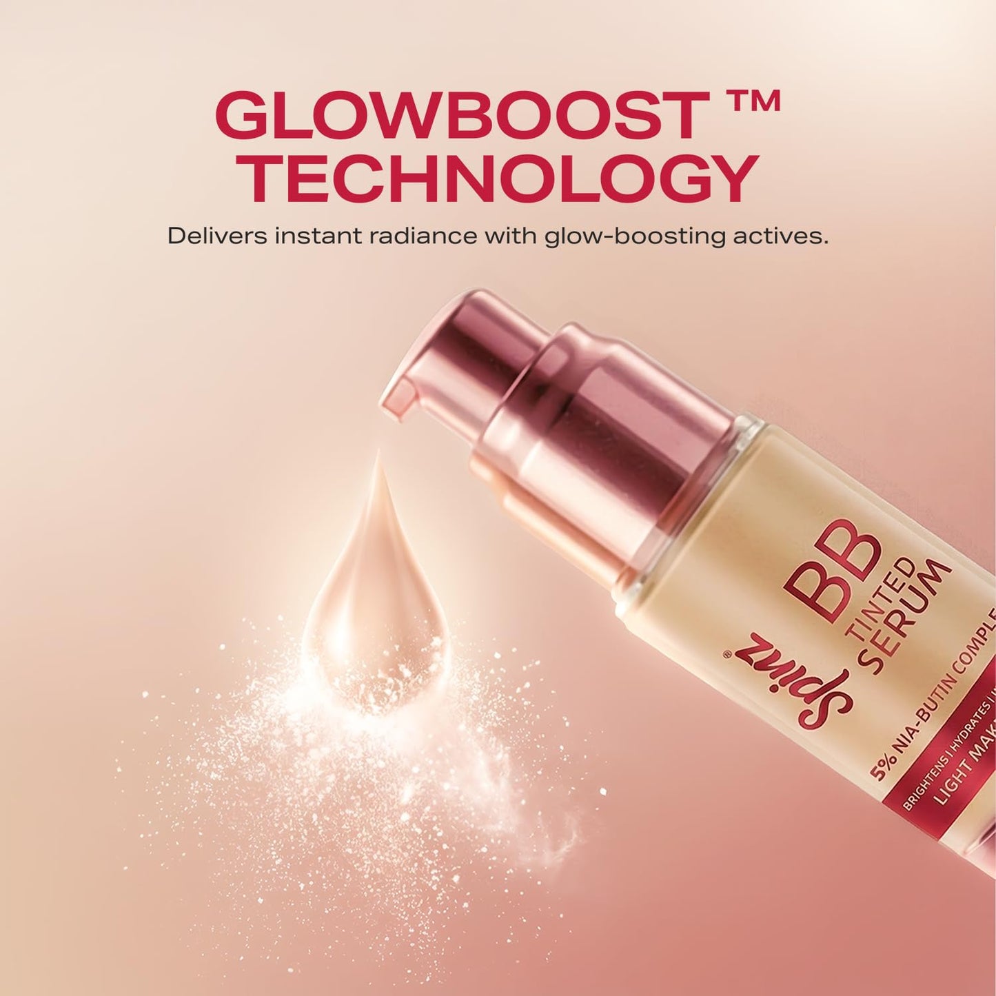 Spinz BB Skin Tint Face Serum Infused with Niacinamide | Instantly Brightens & Evens Skin Tone | Reduces Dark Spots & Pigmentation | Lightweight, Non-Sticky Glow |30ml