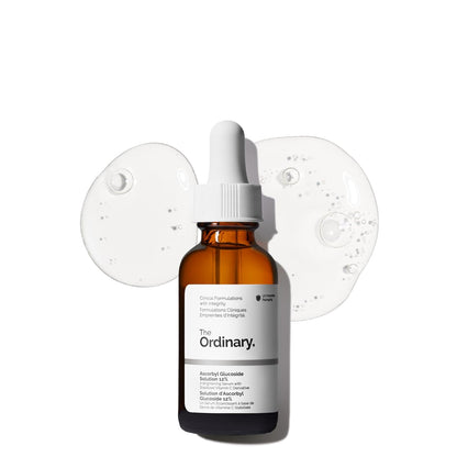 The Ordinary Ascorbyl Glucoside Solution 12%, Brightening Vitamin C Serum for Even Skin Tone and Antioxidant Protection 30ml
