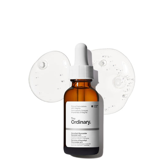 The Ordinary Ascorbyl Glucoside Solution 12%, Brightening Vitamin C Serum for Even Skin Tone and Antioxidant Protection 30ml