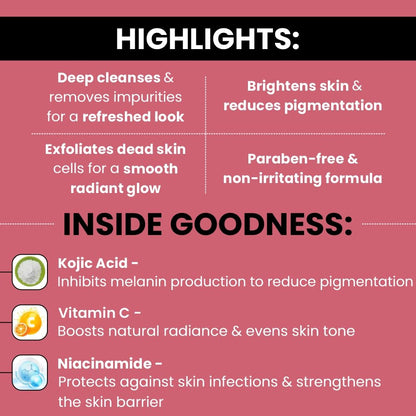 Ethiglo Deep Cleansing Facial Foam Face Wash for Healthy, Soft and Smooth Skin | Removes Dirt, Impurities and Excess Oil | Suitable for All Skin Types | Pack of 1 (70ml)