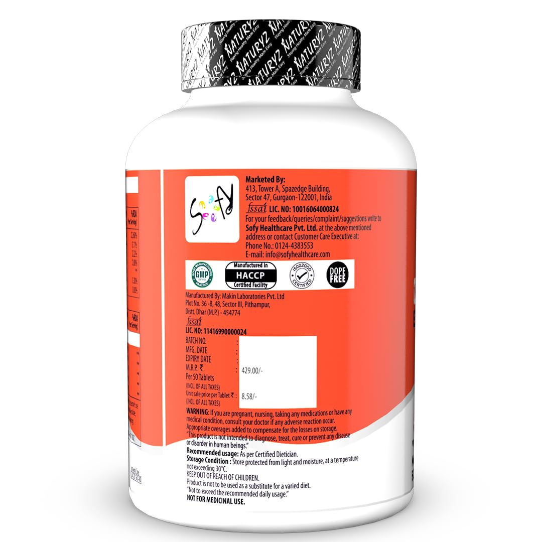 NATURYZ Nitric Pump 2500 Mg Extra Strength L-Arginine | L Citrulline | Caffeine | Boosts Stamina | Energy | Increases Blood Flow | Improves Performance | Ideal Pre-workout Supplement for Men & Women- 50 Tablets