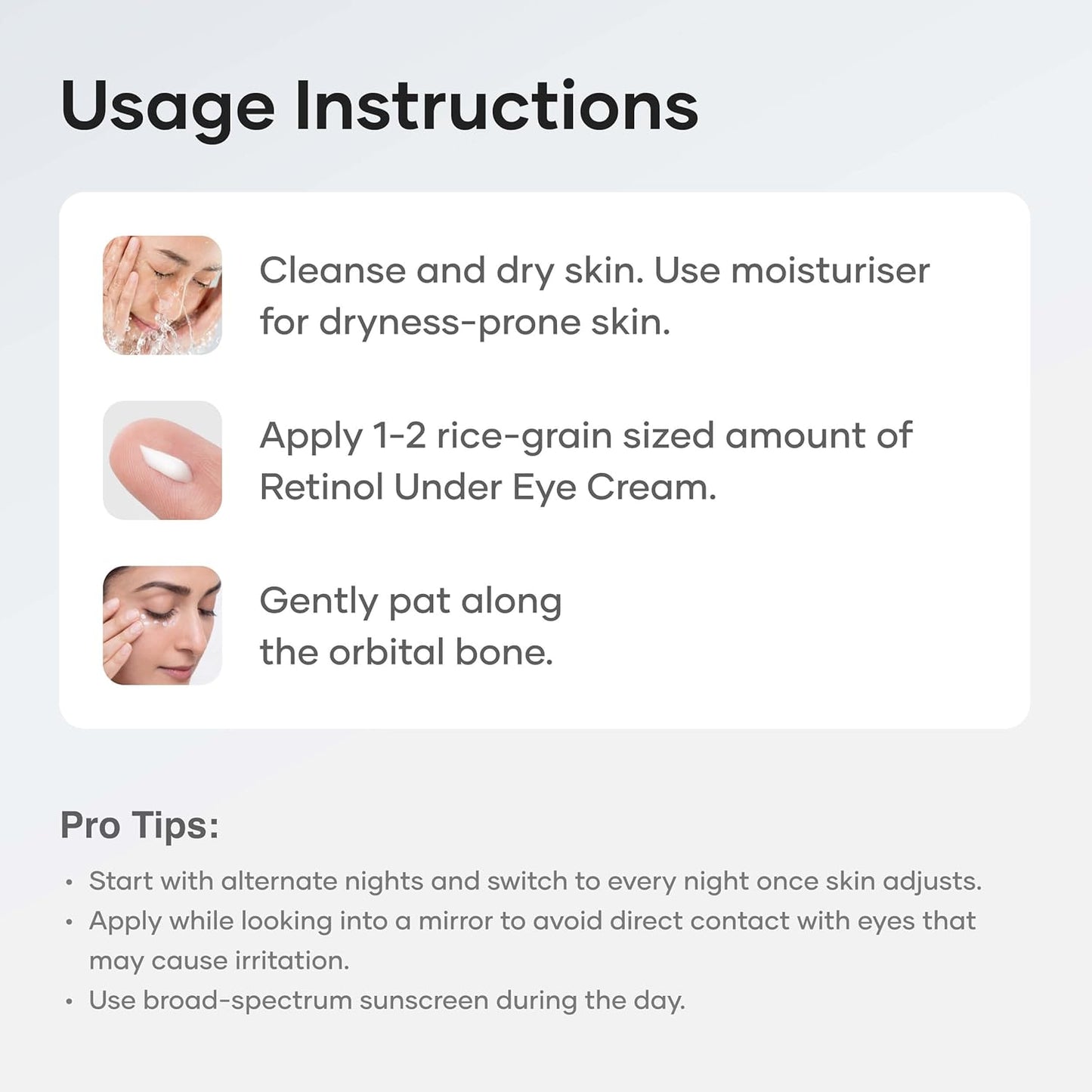 Cureskin Vitamin K + Retinol 01% Under Eye Cream | Reduces Dark Circles, Wrinkles & Fine Lines | With Peptides for Puffiness | For Women & Men | 15 gm