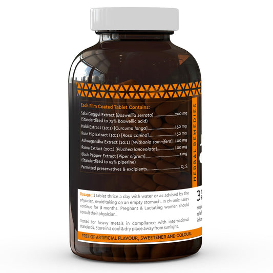 Cureveda Herbal Joyful Joint Support Supplement Tablets For Bone,Joint Wellness (60 Tablets)