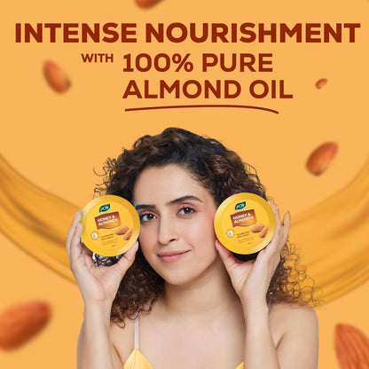 Joy Honey & Almonds Deep Nourishing Moisturizer for Dry Skin | Cold Cream for Face, Hands & Body | Contains Natural Sunscreen for Glowing Skin | Retains Natural Moisture Balance, 200ml